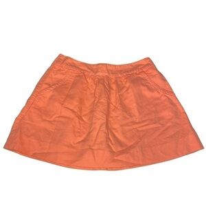 J. CREW CORAL SKIRT WITH 2 FRONT POCKETS SIZE 0